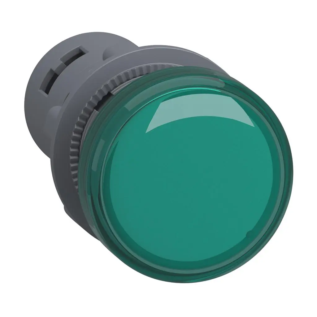 СИГНАЛНА ЛАМПА Schneider ЗЕЛЕНА IP40 230V светодиод