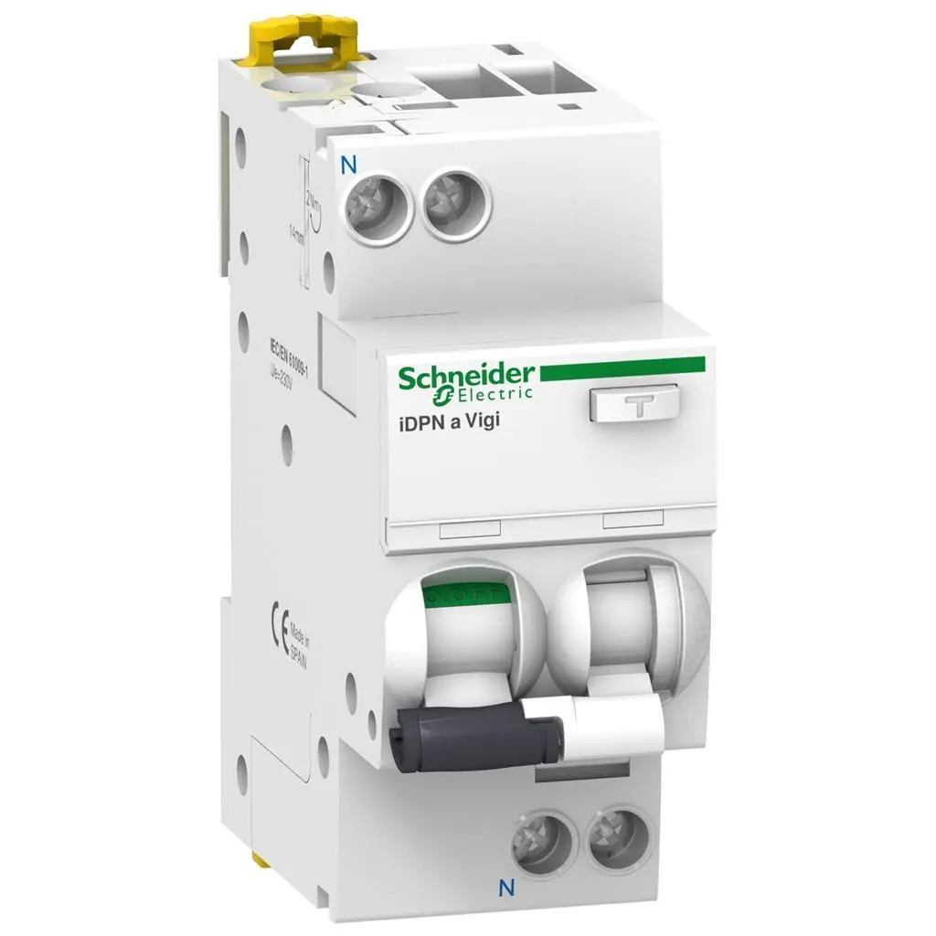 Дефектно-токова защита комбинирана с предпазител Schneider RCBO IDPNA VIGI 2P 20A 30mA AC 4.5kA