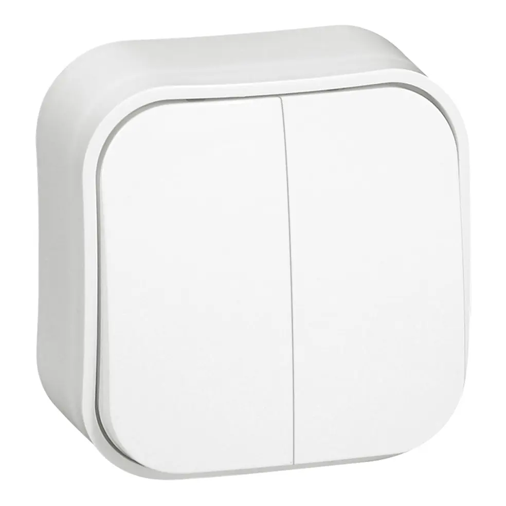 Сериен ключ IP21 открит монтаж Legrand Forix бял
