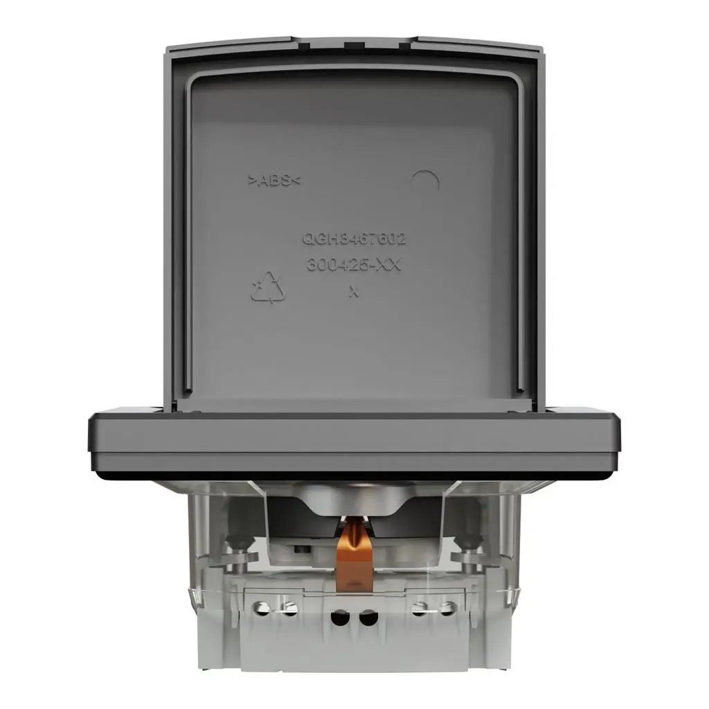Контакт Schneider Asfora Антрацит с капак Д.З. 16А IP44