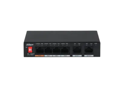 6-портов Layer 2 POE суич Dahua PFS3006-4ET-36