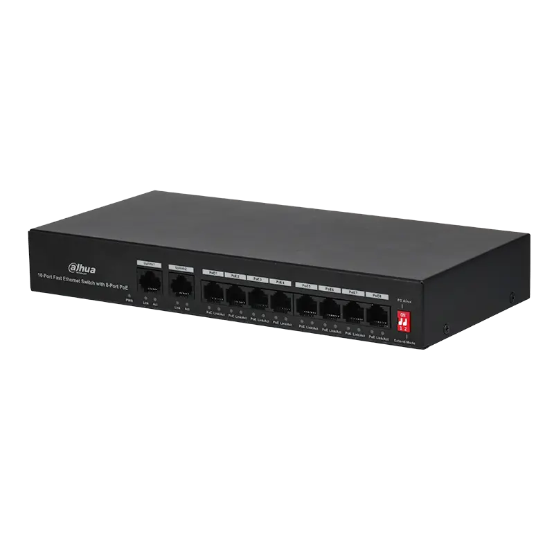 10-портов Layer 2 POE суич Dahua PFS3010-8ET-65