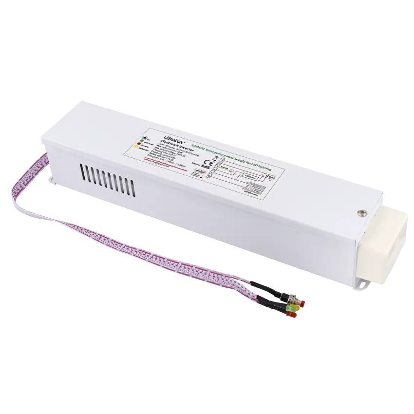 ЗАХРАНВАЩ АВАРИЕН МОДУЛ Ultralux ЗА LED ОСВЕТЛЕНИЕ С БАТЕРИЕН БЛОК NI-CD 12V, 2500 MAH