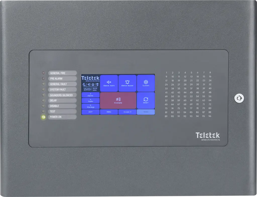 Пожароизвестителна централа Teletek IRIS4 1 до 4 контура