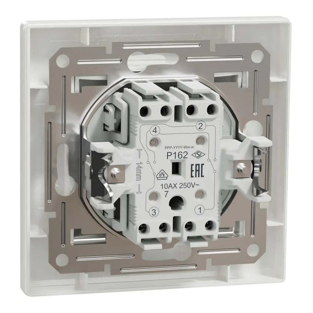 Ключ сх.7 Кръстат Schneider Asfora Бял 10А - Image 3