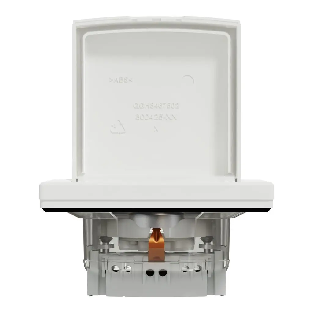 Контакт бял с капак Schneider Asfora Д.З. IP44 16А
