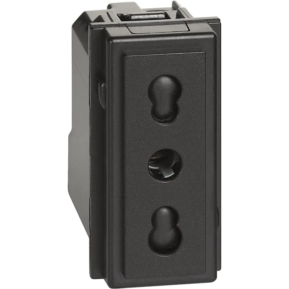 Контакт 1M 2P+E 16A 250V Living Now, черен 