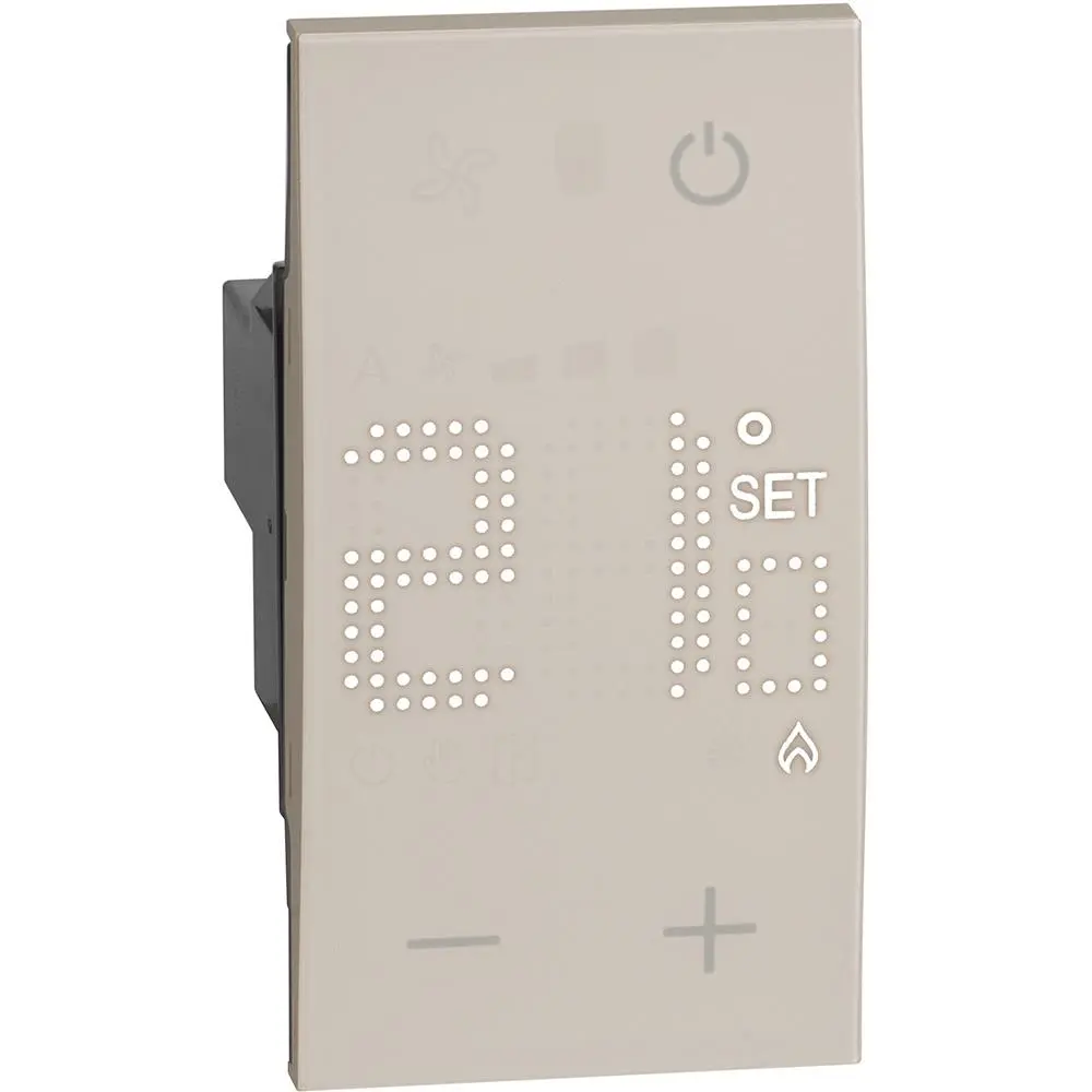Стаен термостат с 1NO контакт 230V 5(2)А 2M Крем Living NOW