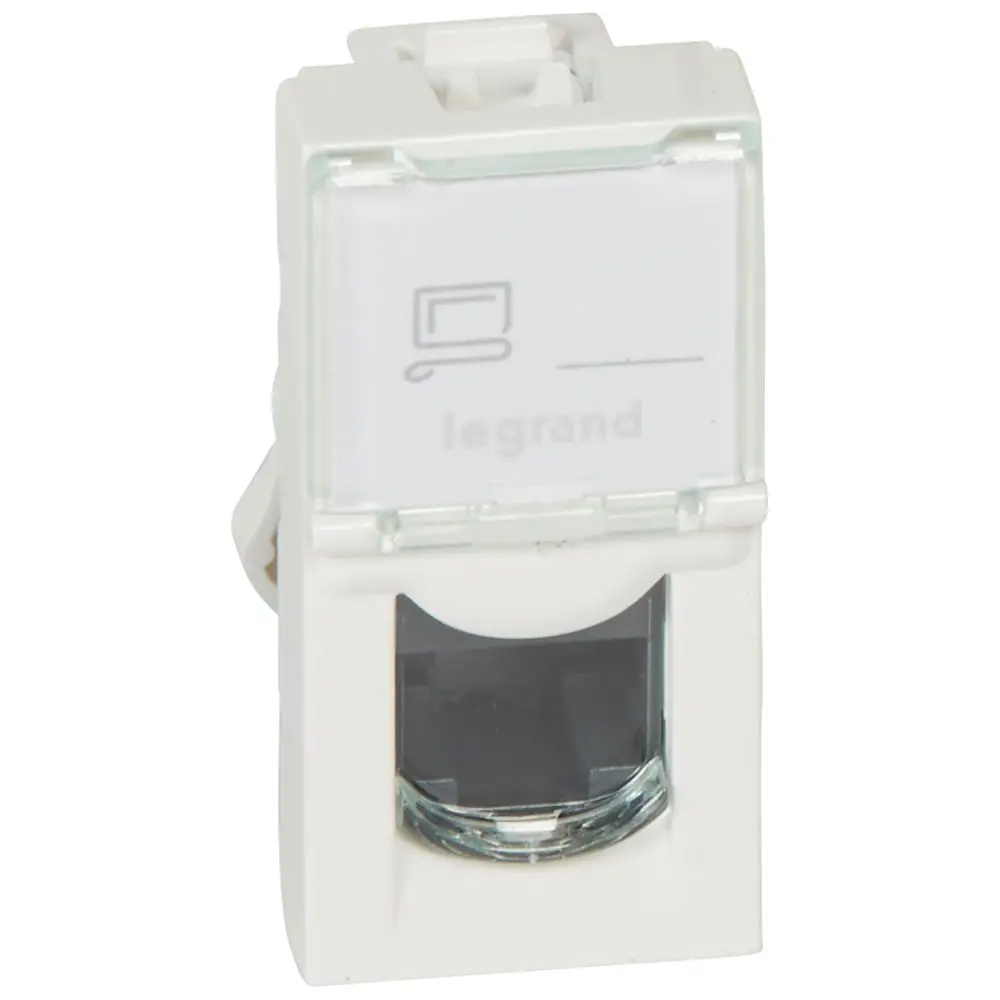Розетка RJ45 Бяла Legrand Mosaic cat.5e UTP 1мод 076551