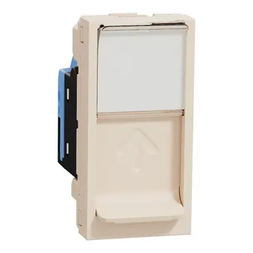 Розетка PC cat.5e UTP 1M Schneider New Unica Сл.кост, без монтажна рамка