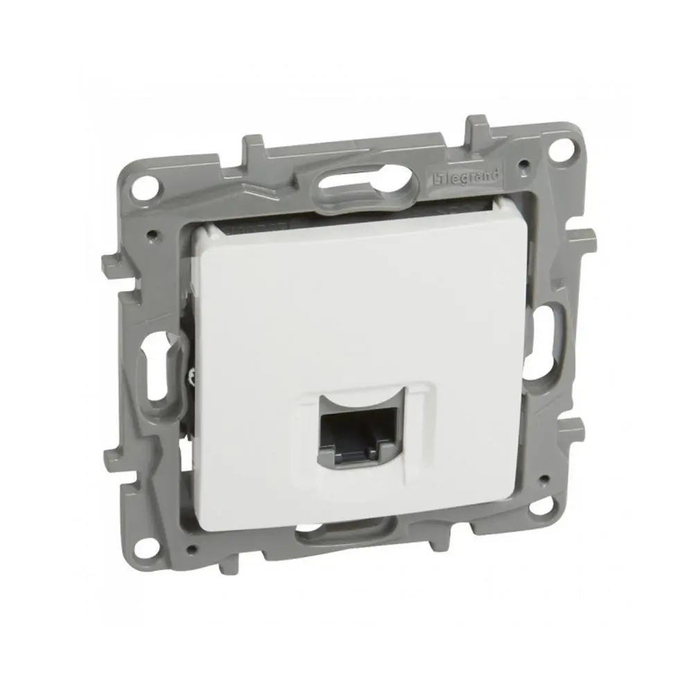 Розетка компютърна Бяла, CAT 5e, RJ45 UTP Legrand Niloe