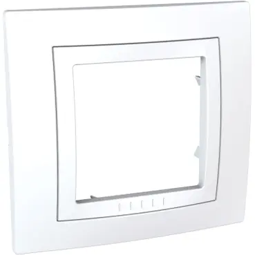 Декоративна рамка единична бяла Schneider Unica BASIC