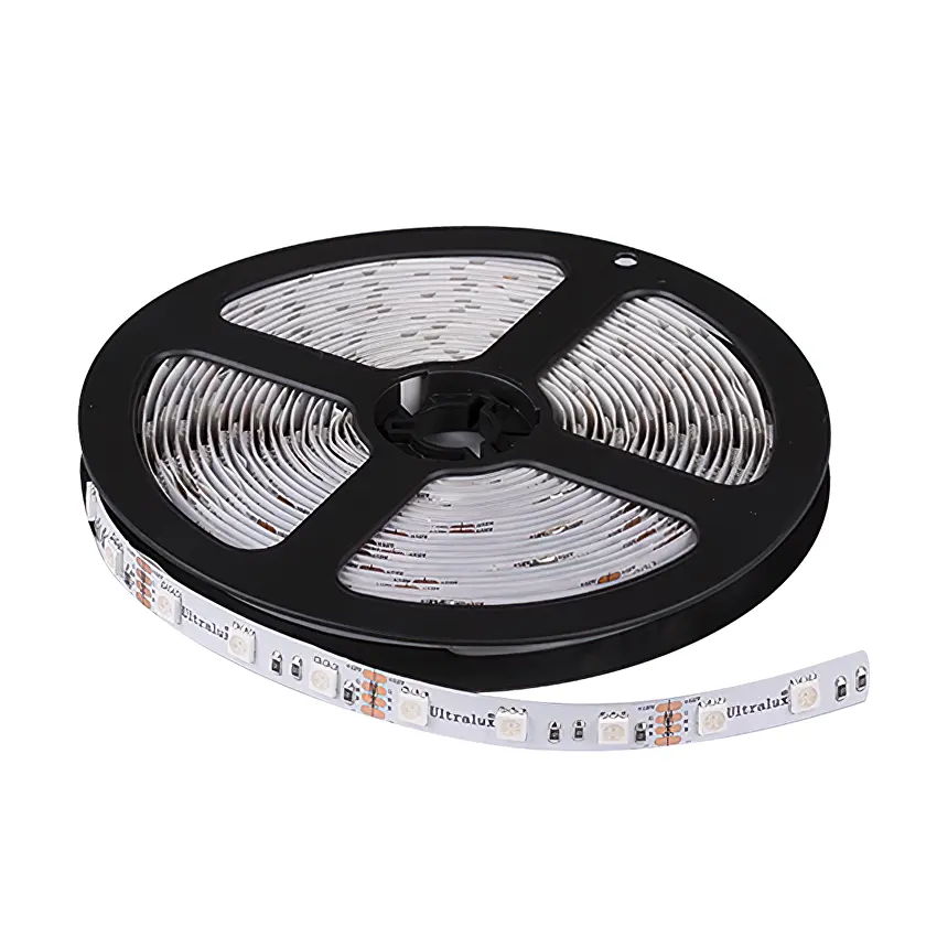 LED ЛЕНТА Ultralux 14.4W/M, RGB, 12V DC, SMD5050, 60LEDS/M