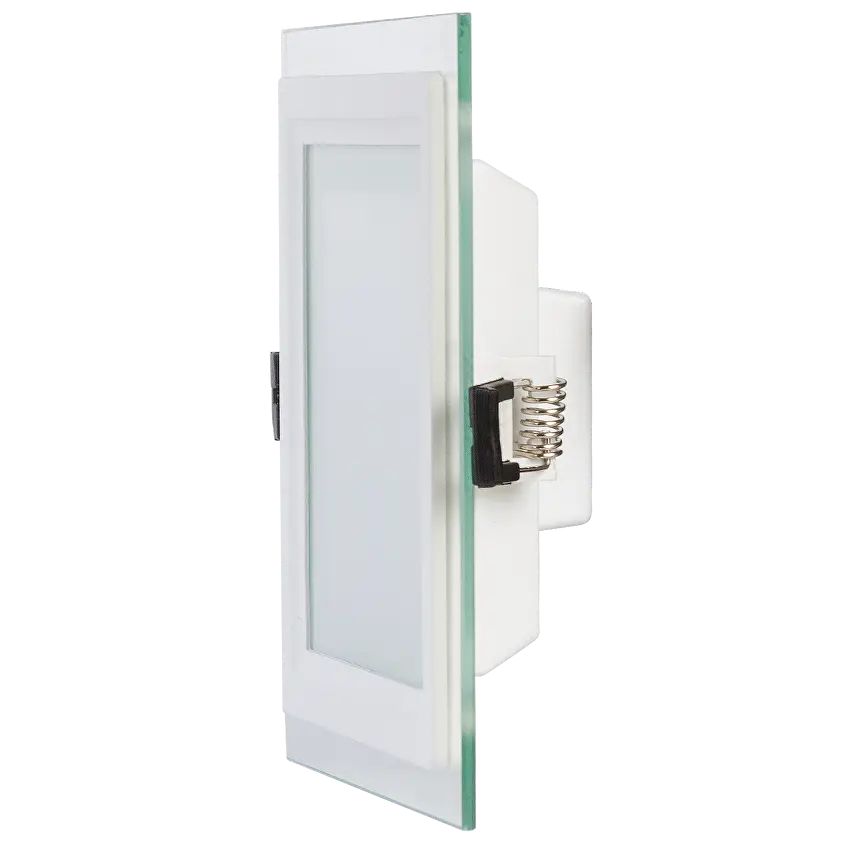 LED СТЪКЛЕН ПАНЕЛ ЗА ВГРАЖДАНЕ Ultralux КВАДРАТ, 12W, 4200K, 220-240V AC, IP44