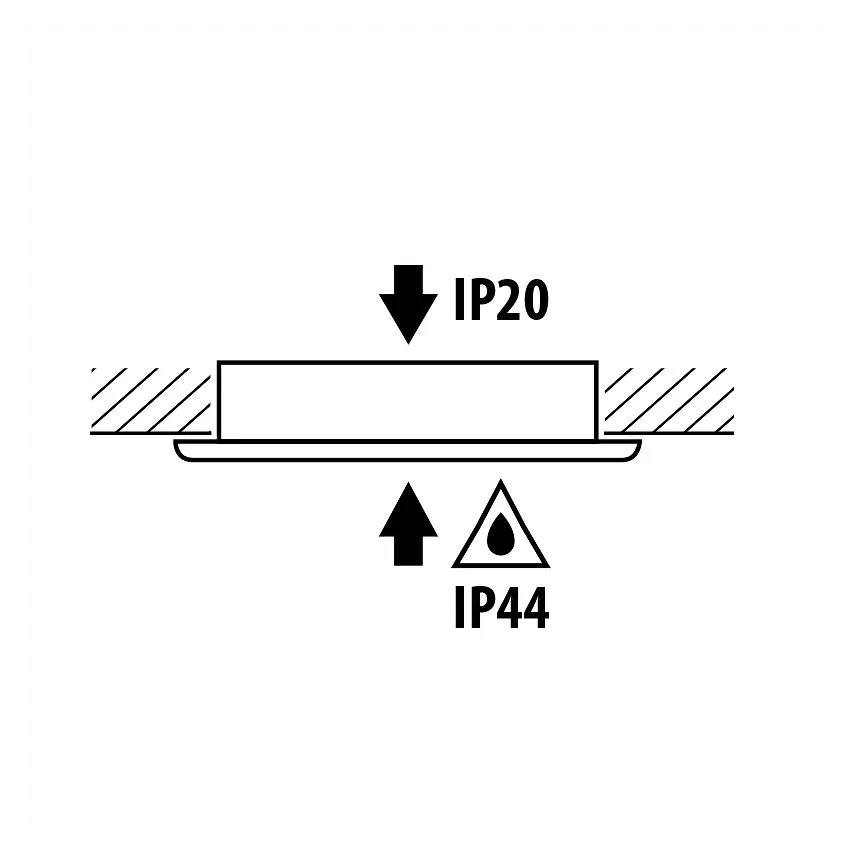 Мини LED луна за вграждане 4W,4200K,220-240V AC,ИП44,бяла - Image 3