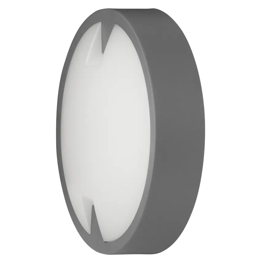 LED водоустойчива плафониера Ultralux кръг, сива, 18W, 4000K, 220-240V AC, неутрална светлина, IP65 - Image 2