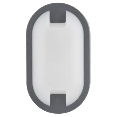 LED ПЛАФОНИЕРА Ultralux ЕЛИПСА, СИВА, 15W, 4000K, 220-240V AC, НЕУТРАЛНА СВЕТЛИНА, IP65