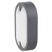 LED ПЛАФОНИЕРА Ultralux ЕЛИПСА, СИВА, 15W, 4000K, 220-240V AC, НЕУТРАЛНА СВЕТЛИНА, IP65 - Image 2