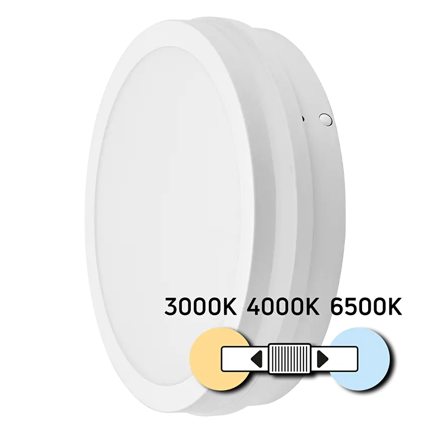 LED ПЛАФОНИЕРА Ultralux С МИКРОВЪЛНОВ СЕНЗОР ЗА ДВИЖЕНИЕ, БЯЛА, 18W, 3000K/4000K/6500K, 220V-240V AC, IP54 - Image 3