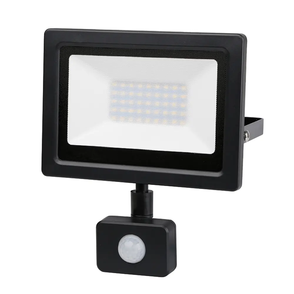LED SLIM ПРОЖЕКТОР Ultralux С ДАТЧИК ЗА ДВИЖЕНИЕ 50W, 4200K, 220-240V AC, IP44