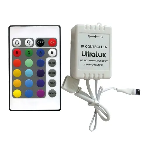 IR КОНТРОЛЕР Ultralux ЗА RGB LED ОСВЕТЛЕНИЕ 12-24 V DC, 3X2A - Image 2