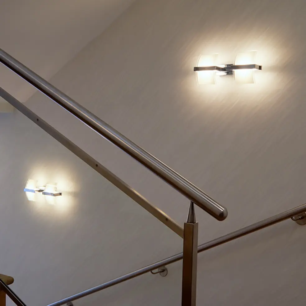 LED ОСВЕТИТЕЛНО ТЯЛО АПЛИК ЗА СТЕНА 20W, 2700K, ХРОМ, IP20 - Image 2