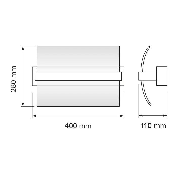 LED ОСВЕТИТЕЛНО ТЯЛО АПЛИК ЗА СТЕНА 20W, 2700K, ХРОМ, IP20 - Image 4