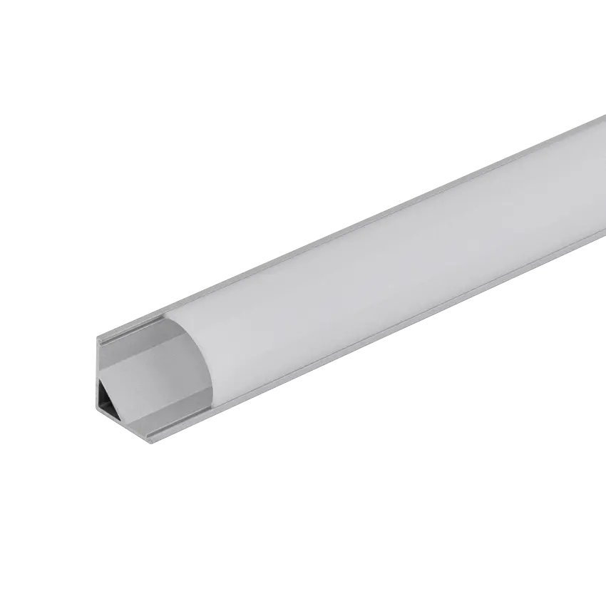 АЛУМИНИЕВ ПРОФИЛ ЗА LED ЛЕНТА ЗА ОТКРИТ МОНТАЖ, ЪГЛОВ, 2М