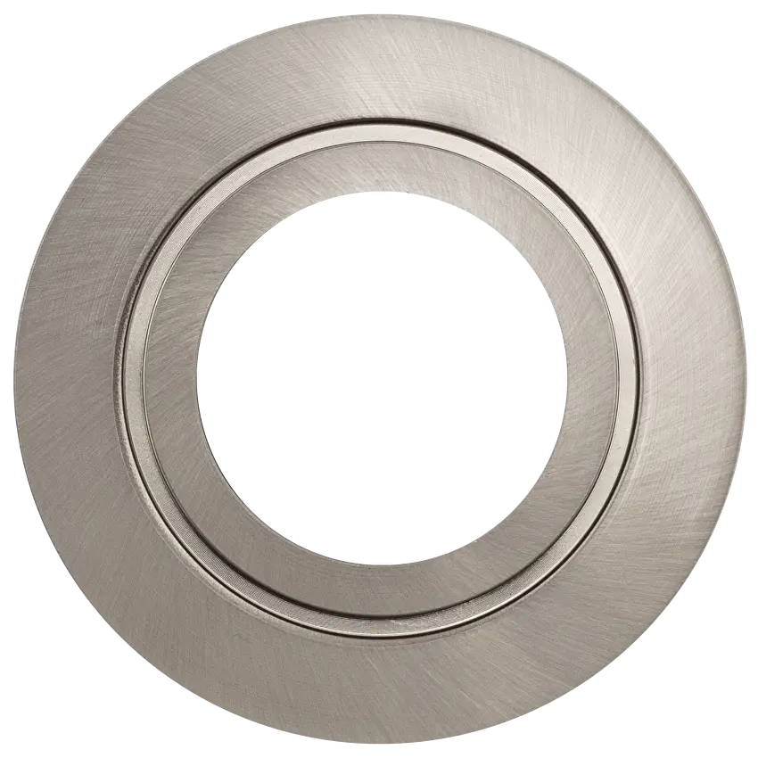 РАМКА ЗА ВГРАЖДАНЕ КРЪГ, GU10, СТАЦИОНАРНА, САТИНИРАН НИКЕЛ, АЛУМИНИЙ, IP44 - Image 2