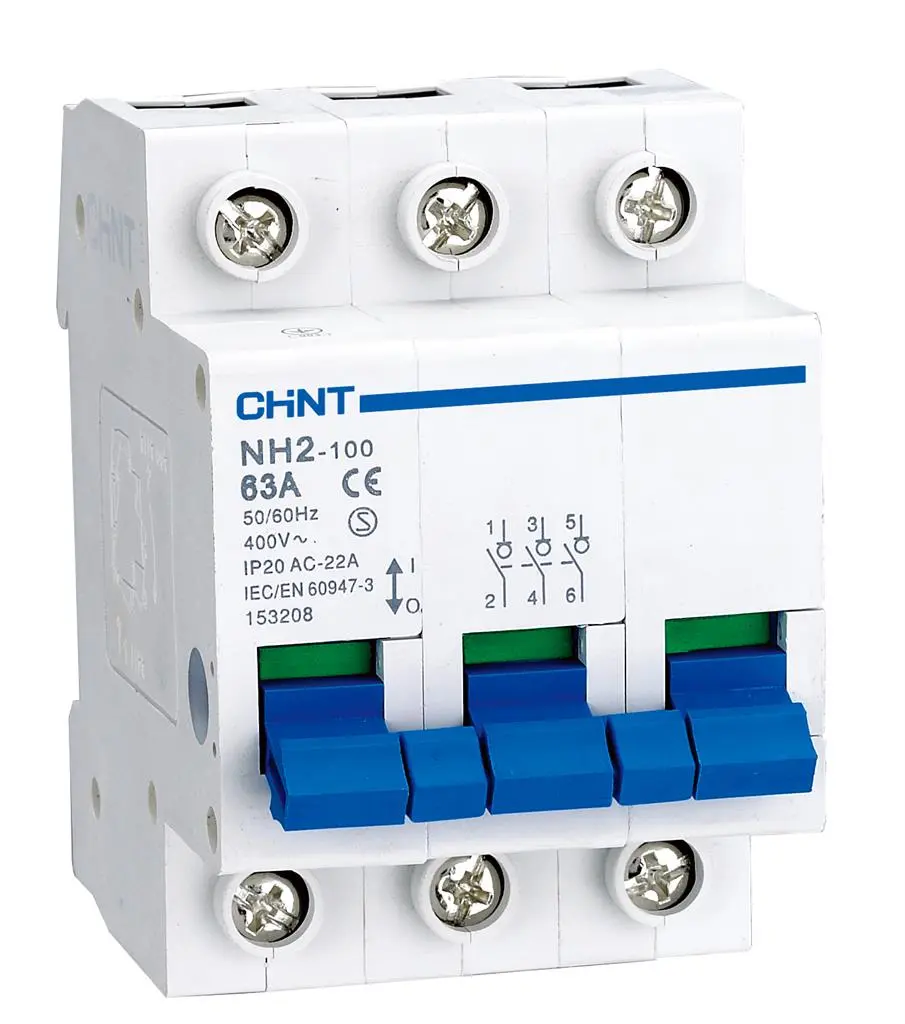 Chint NH2-125 Модулен шалтер/прекъсвач 3P 100A