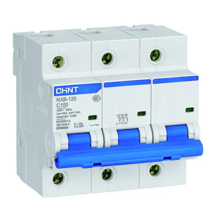 Chint NXB-125 Модулен автоматичен прекъсвач 3P C100A, 7,5kA