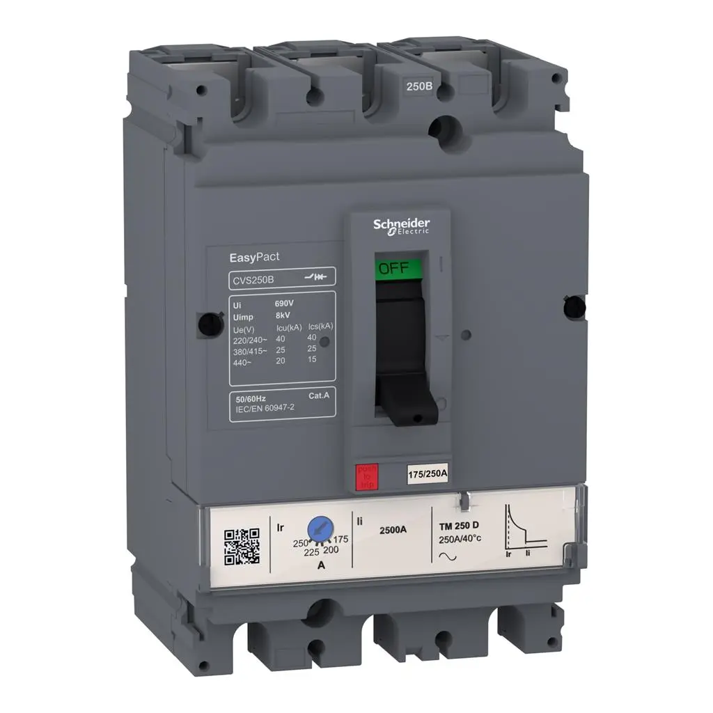 Автоматичен прекъсвач Schneider CVS 160B TM160D 3P3D 25kA 160A