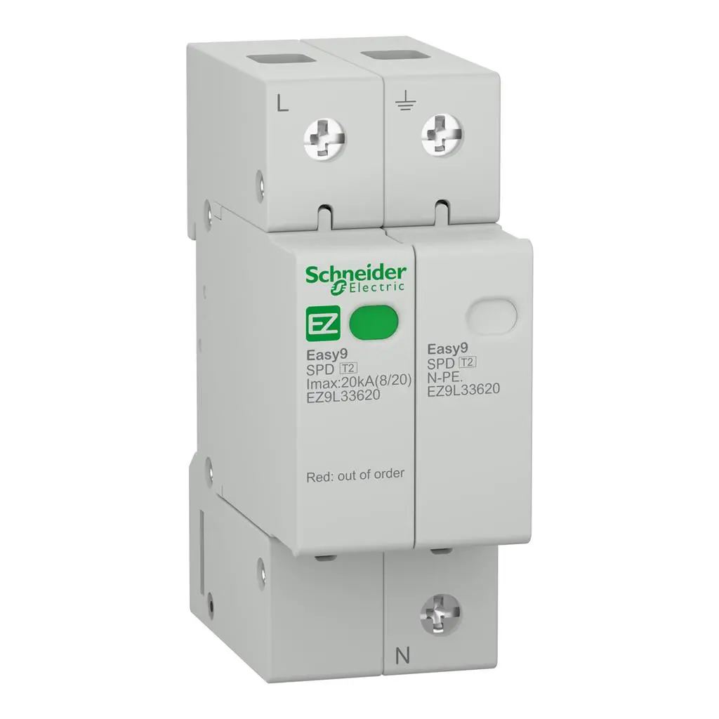 Катоден отводител Schneider EASY9 1P+N 20kA