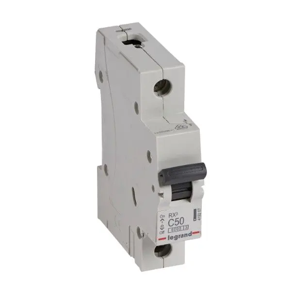 Автоматичен прекъсвач Legrand RX3 1P крива C 6kA 50A