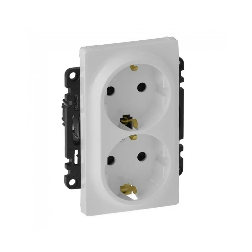 Контакт шуко двоен с детска защита 16А 250V, Valena - Image 2