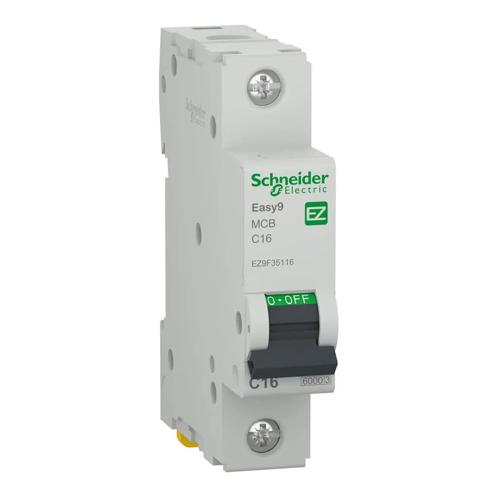 Автоматичен прекъсвач Schneider EASY9 1P крива C 6kA 16A