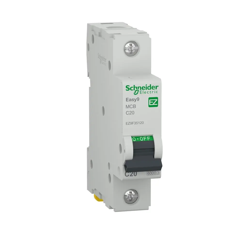 Автоматичен прекъсвач Schneider EASY9 1P крива C 6kA 20A