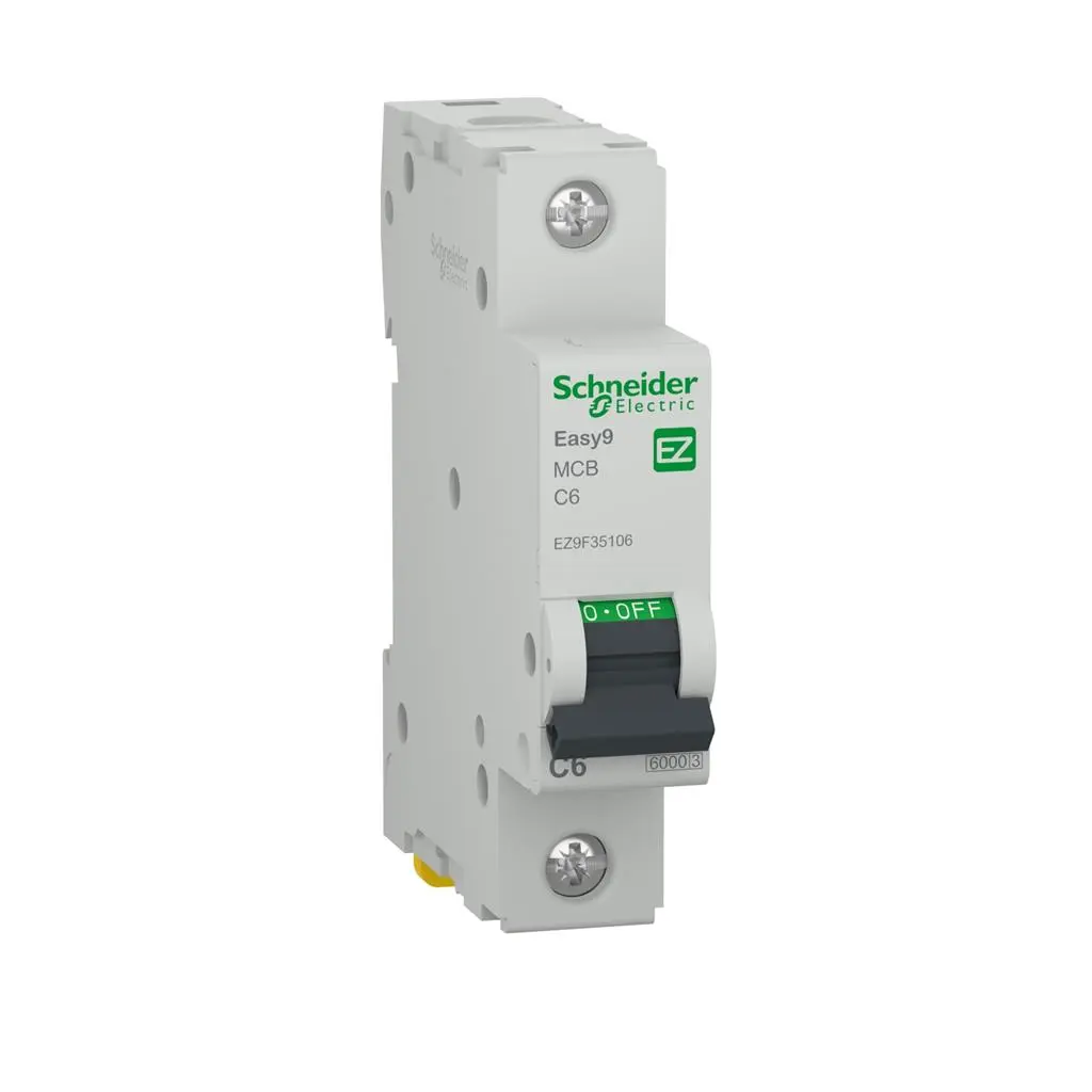 Автоматичен прекъсвач Schneider EASY9 1P крива C 6kA 6A