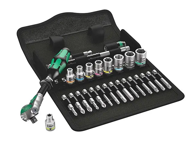 WERA Комплект инструменти с тресчотка Zyklop Speed 1/4" 28 части