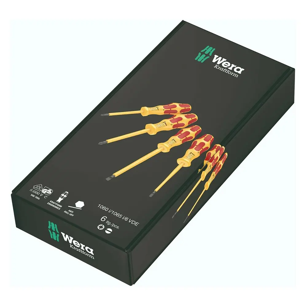 WERA Комплект отвертки Kraftform 6 части /изолирани/ PZ 1/2 - Image 2