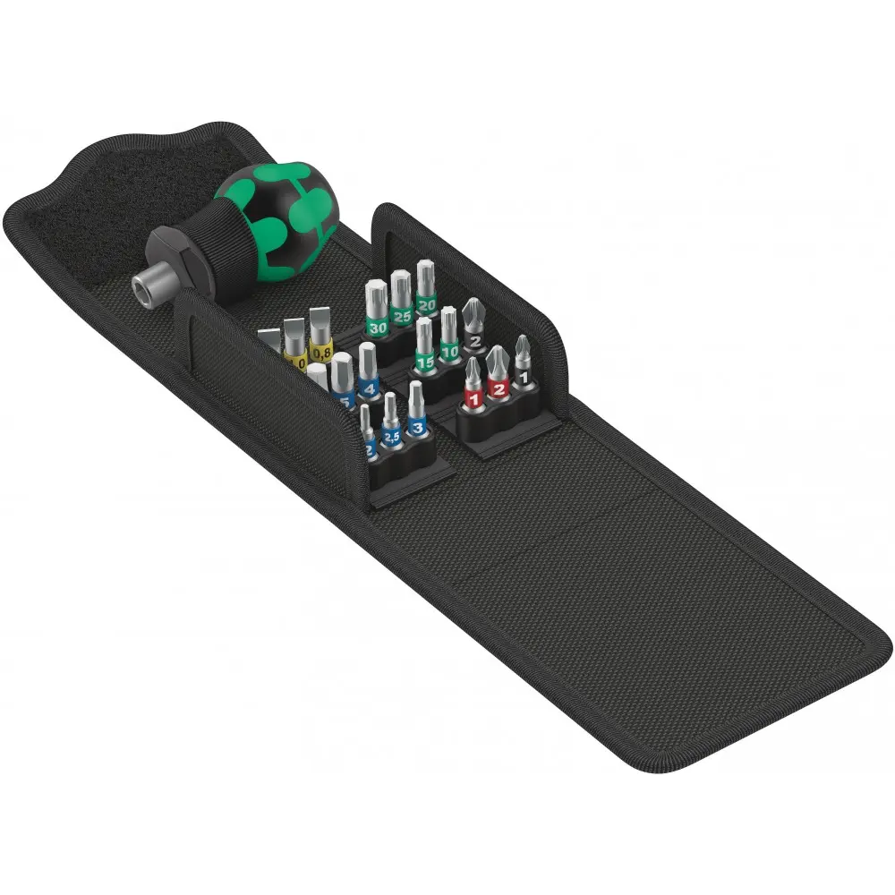 WERA Комплект ръкохватка с битове KK Stubby 1 19 части