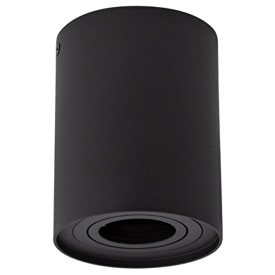 Луна за открит монтаж кръг GU10 подвижна черна