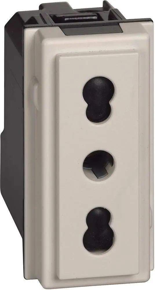 Контакт 1M 2P+E 16A 250V,крем, Living Now