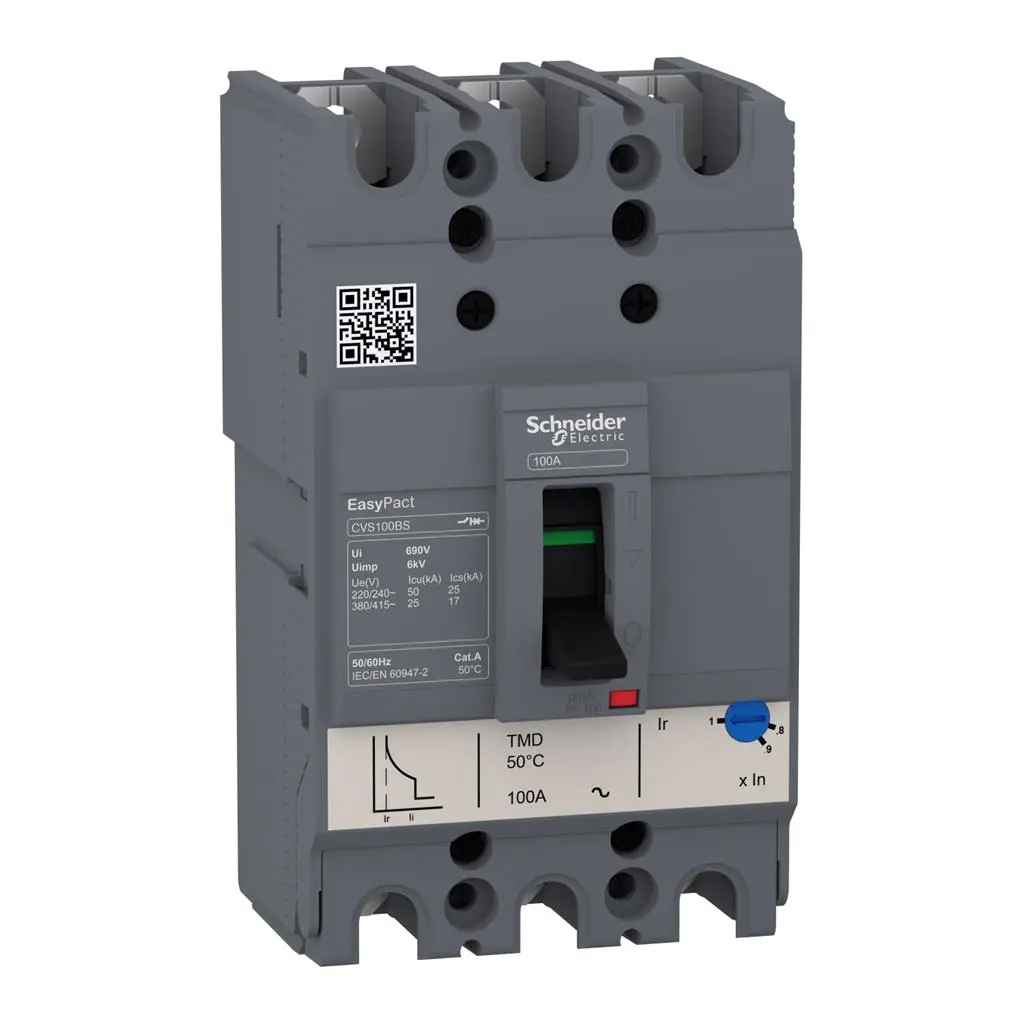 Автоматичен прекъсвач Schneider CVS 100BSTM63D 3P3D 25kA 63A