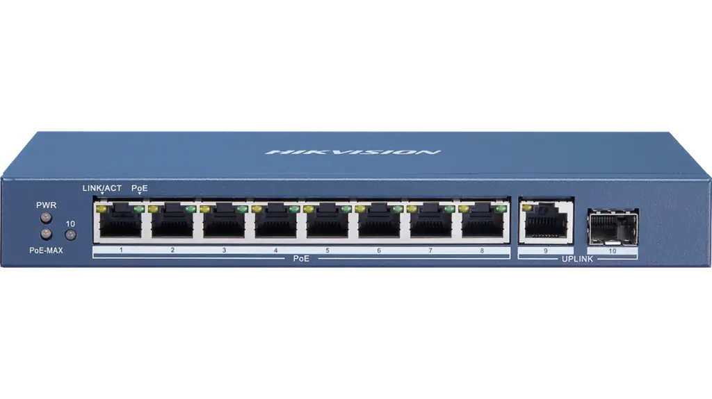10-портов POE суич HIKVISION DS-3E0510P-E/M