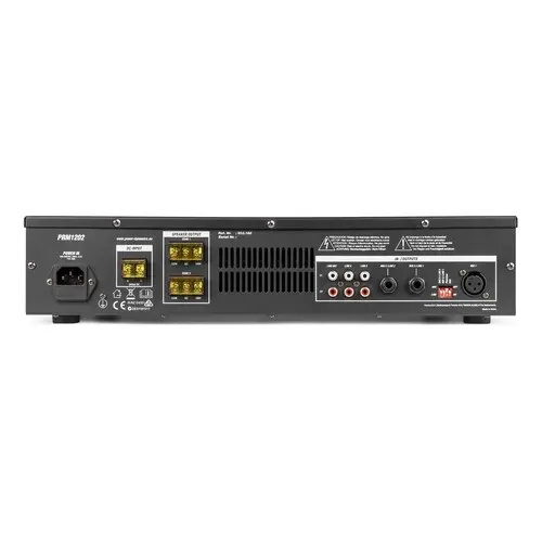Зонален усилвател за фоново озвучаване, 2x120W, 100V Power Dynamics PRM1202 - Image 3