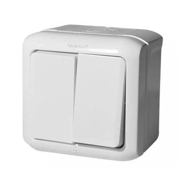 LEGRAND FORIX Сериен ключ СХ.5 10A открит монтаж IP44 бял
