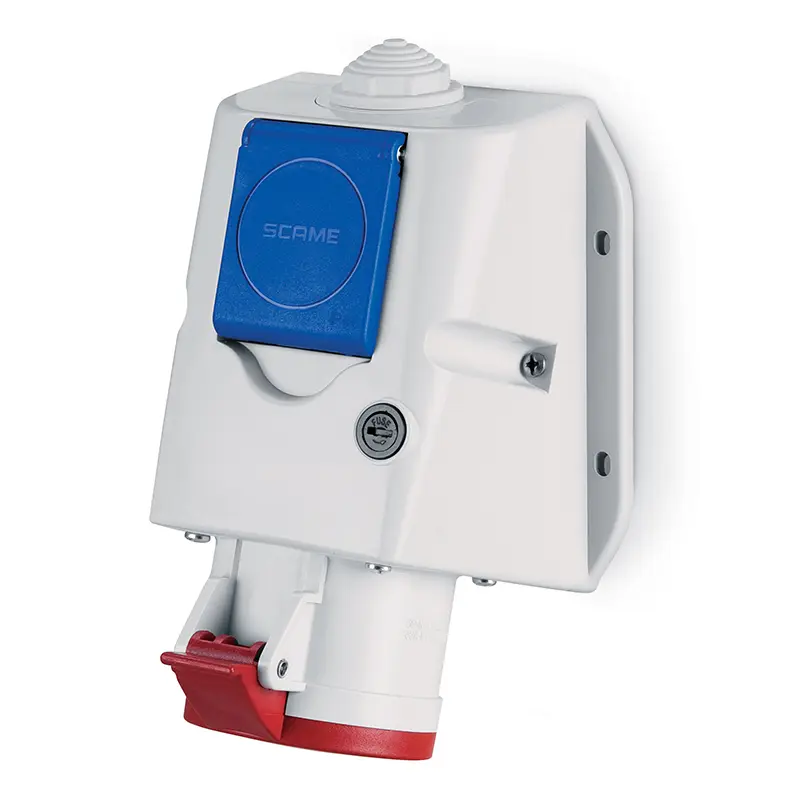 Промишлен комбиниран контакт 3P+N+E 32A+шуко IP54 серия Optima Combi Scame