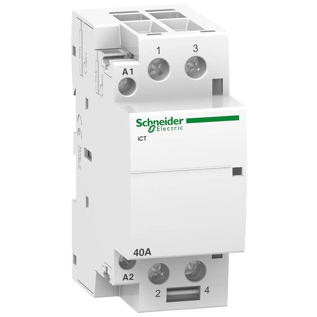 Модулен контактор Schneider Acti 9 iCT 40A 2NO 230…240Vac 2 мод. A9C20842