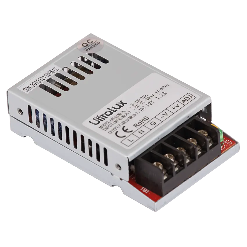 Захранване, стабилизирaно, Ultralux 12V DC, 15W, IP20